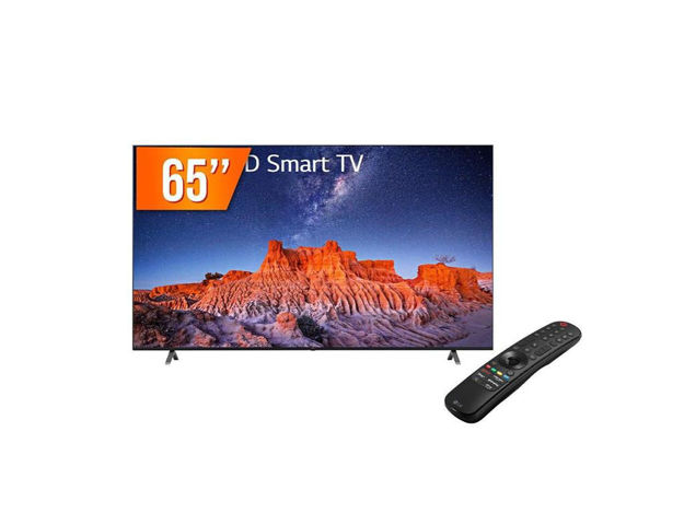 imagem de Tv Lg 65" Smart Uhd 4k 3x Hdmi 2x Usb Wifi Bluetooth Inteligencia Artificial - 65uq801c0sb.Bwz