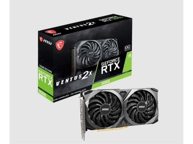 imagem de Placa de Video Msi Geforce Rtx 3060 Ventus 2x 12g Oc Gddr6 192 Bits - 912-V397-664