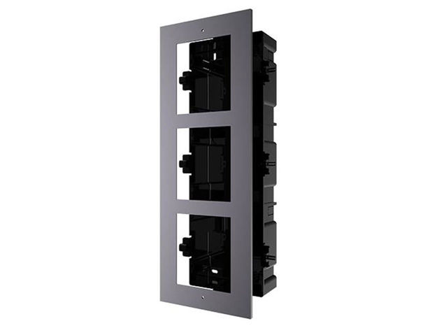 imagem de Gabinete Plastico Embutir Hikvision Ds-Kd-Acf3 c/ 3 Modulos P/ Ds-Kd8003-Ime1