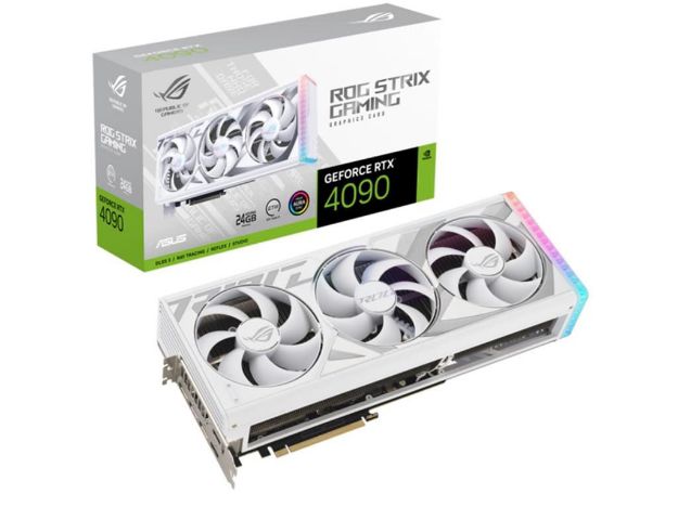 imagem de Placa de Video Asus Geforce Rtx 4090 24gb Gddr6x White 384bit - Rog-Strix-Rtx4090-24g-White
