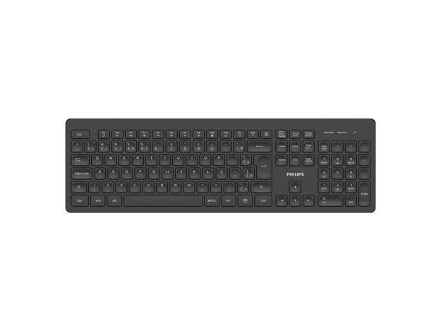 imagem de Teclado sem Fio Philips Abnt2 Spk6308b - Spk6308b/Fg