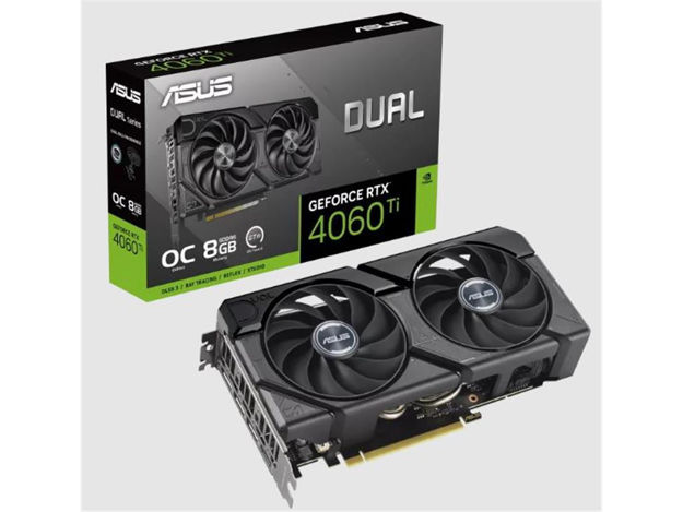 imagem de Placa de Video Asus Geforce Rtx 4060 Ti Oc Evo 8gb Gddr6 128 Bits - Dual-Rtx4060ti-O8g-Evo