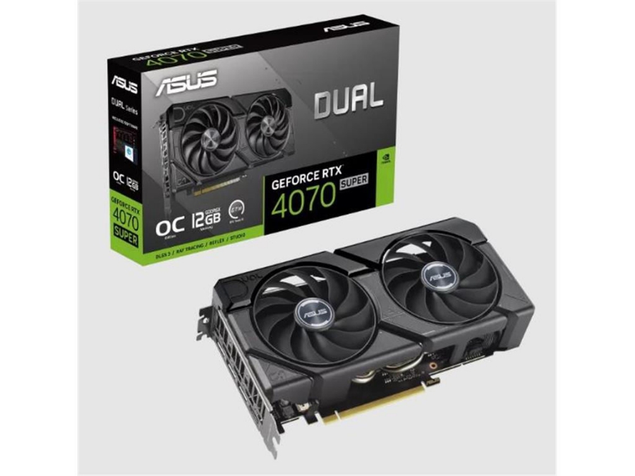 imagem de Placa de Video Asus Geforce Rtx 4070 Super Oc 12gb Evo Gddr6x 192 Bits - Dual-Rtx4070s-O12g-Evo
