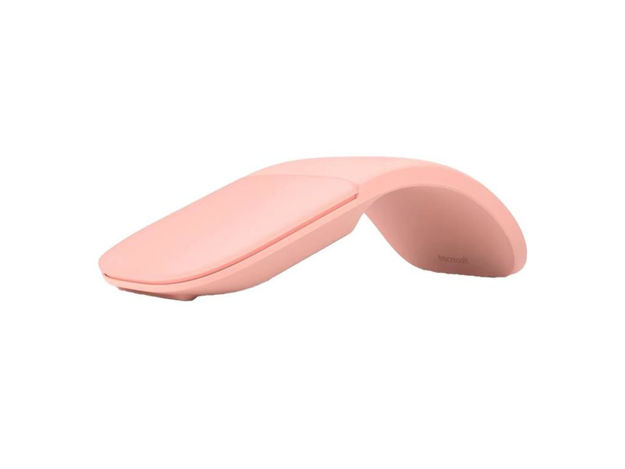 imagem de Mouse Microsoft sem Fio Bluetooth Arc 1000 Dpi Rosa Suave - Elg-00037