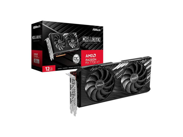 imagem de Placa de Video Asrock Radeon Rx 7700xt Challenger 12g Oc Gddr6 192 Bits - 90-Ga4qzz-00uanf