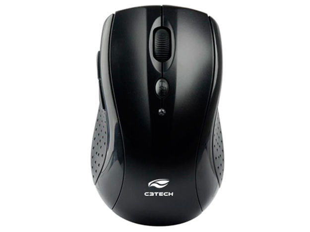 imagem de Mouse C3tech sem Fio Usb 1600 Dpi Preto - M-W012bkv2