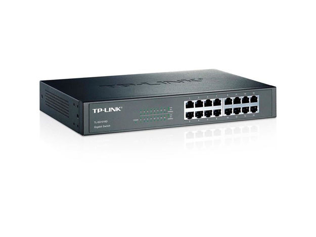 imagem de Switch Tp-Link Tl-Sg1016d 16 Portas Gigabit 10/100/1000 Mbps - Tpn0047