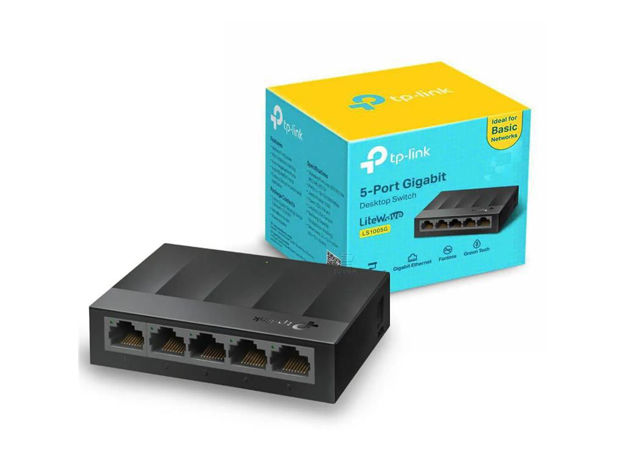 imagem de Switch de Mesa Tp-Link Ls1005g 5 Portas Gigabit 10/100/1000mbps - Mtp0019