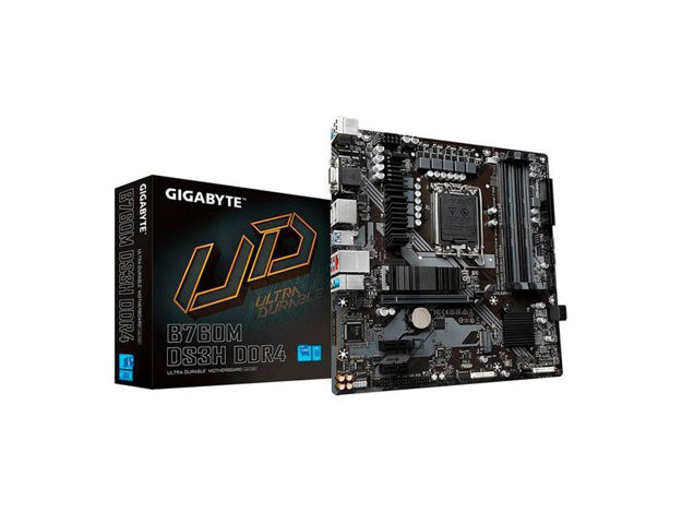 imagem de Placa Mae Gigabyte Intel Lga (1700) Ddr4 Micro Atx - B760m Ds3h Ddr4 1.0