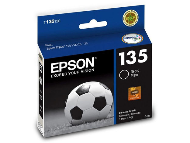 imagem de Cartucho Epson Preto 5ml - T135120-Br