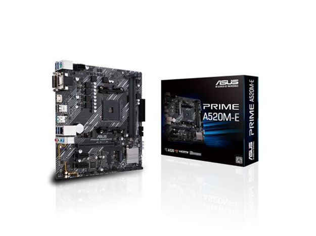 imagem de Placa Mae Asus Amd (Am4) Micro Atx Ddr4 Prime A520m-E - 90mb1510-C1bay0