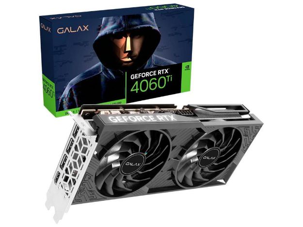 imagem de Placa de Video Galax Geforce Rtx 4060 Ti 1-Click Oc 8gb Gddr6 128 Bits - 46isl8md8coc