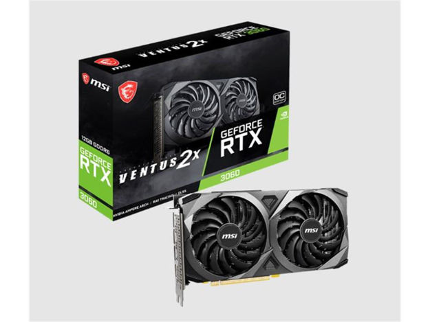 imagem de Placa de Video Msi Geforce Rtx 3060 Ventus 2x 12gb Oc Gddr6 192 Bits - 912-V397-050