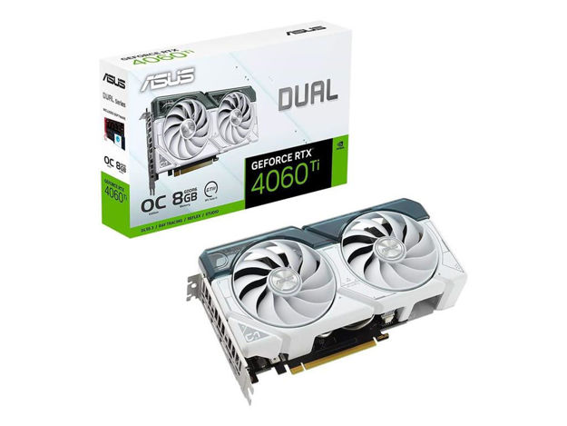 imagem de Placa de Video Asus Dual Geforce Rtx 4060 Ti Oc Edition White 8gb Gddr6 128 Bits - Dual-Rtx4060ti-O8g-White