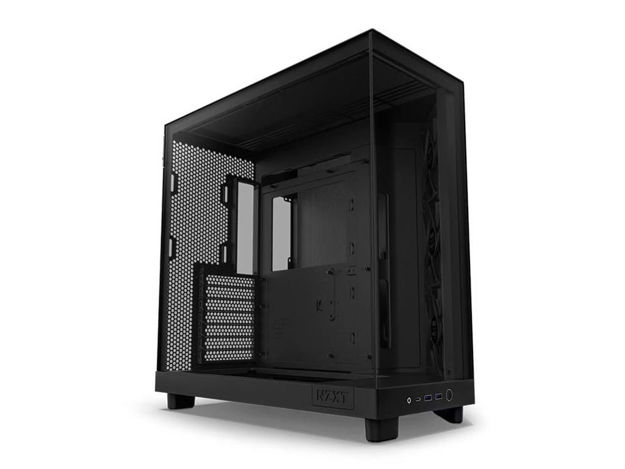 imagem de Gabinete Gamer Nzxt H6 Flow Preto Rgb Lateral de Vidro Temperado Atx/Micro-Atx/Mini-Itx com 3 Fans 120mm - Cc-H61fb-R1