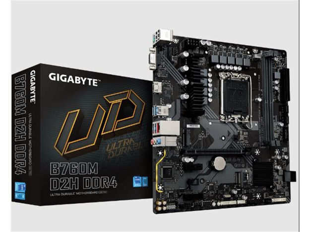 imagem de Placa Mae Gigabyte Intel Lga (1700) Ddr4 Micro Atx - B760m D2h Ddr4 1.0