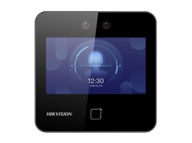 imagem de Controle de Acesso Facial c/ Video Porteiro Hikvision Ds-K1t343mwx 1.500 Faces Wifi Mifare 13,56mhz