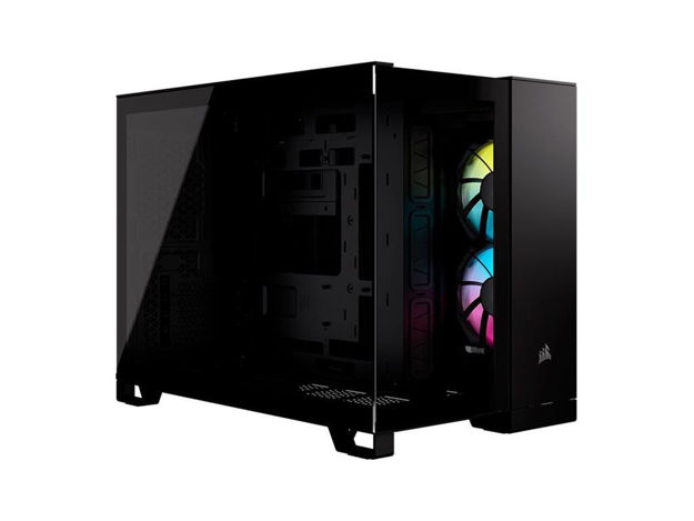 imagem de Gabinete Gamer Corsair 2500x Link Lateral de Vidro Temperado Mini-Itx/Micro-Atx Preto - Cc-9011267-Ww