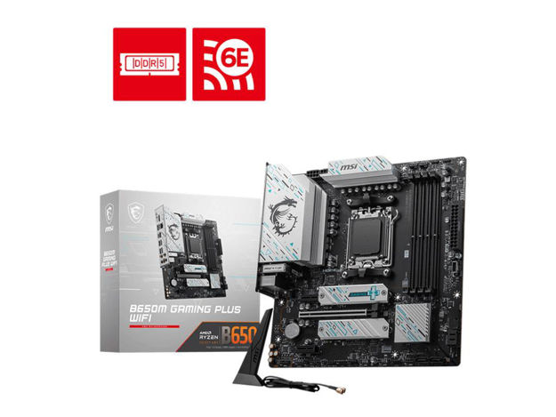 imagem de Placa Mae Msi Amd (Am5) Ddr5 Micro Atx - B650m Gaming Plus Wifi