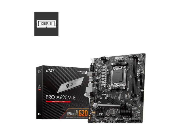 imagem de Placa Mae Msi Amd (Am5) Ddr5 Micro Atx -Pro A620m-E