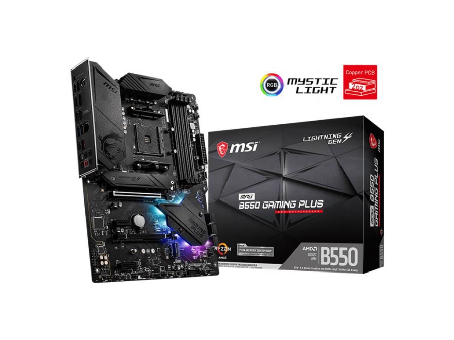 imagem de Placa Mae Msi Amd (Am4) Ddr4 Atx - Mpg B550 Gaming Plus