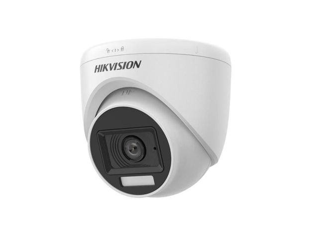 imagem de Camera Analogica 2mp Dome Hikvision Ds-2ce76d0t-Lpfs(2.8mm) Luz Hibrida com Microfone