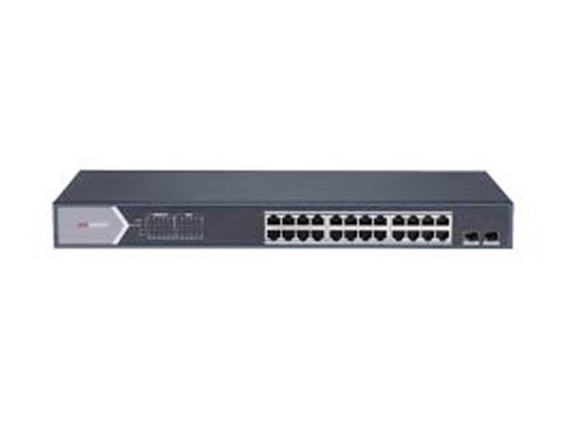 imagem de Switch Hikvision Gerenciavel Metalico Gigabit Ds-3e1526p-Si 24 Portas Poe 10/100/1000 Mbps + 02 Portas Sfp Giga - Hk1062
