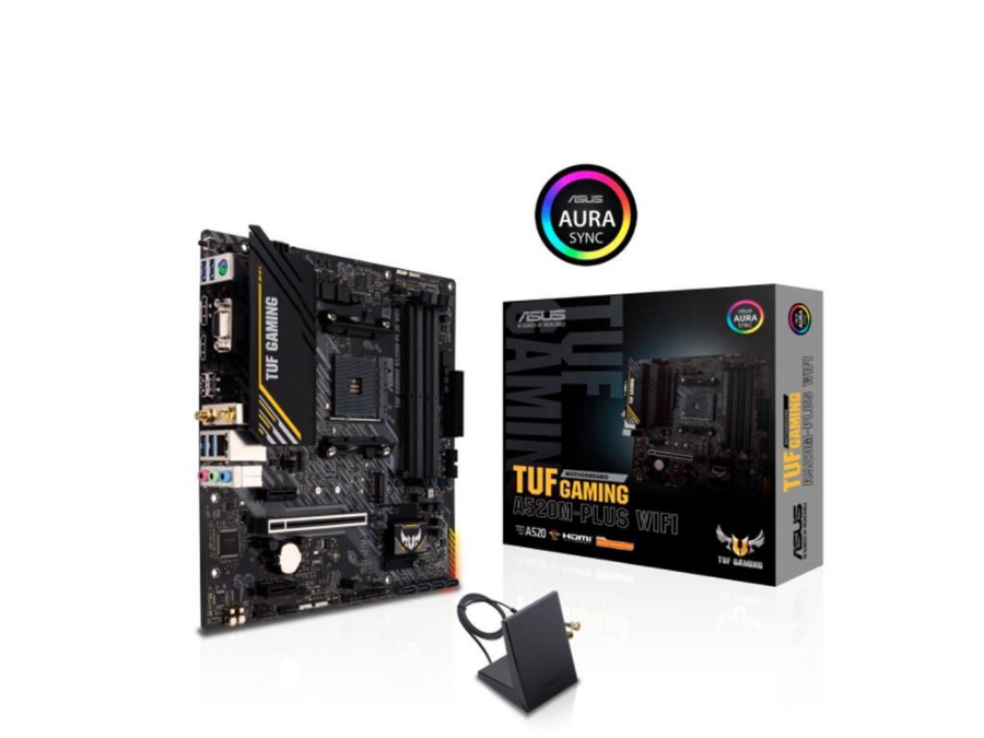 imagem de Placa Mae Asus Amd (Am4) Ddr4 Micro Atx - Tuf Gaming A520m-Plus Wifi
