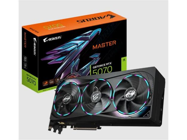 imagem de Placa de Video Gigabyte Geforce Rtx 5070 Aorus Master 12gb Gdrr7 192 Bits - Gv-N5070aorus M-12gd