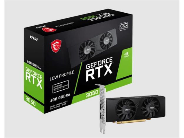 imagem de Placa de Video Msi Geforce Rtx 3050 Lp 6gb Oc Gddr6 96 Bits - 912-V812-023