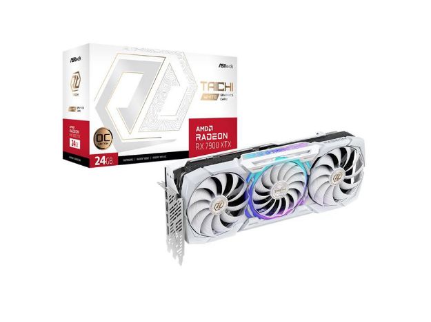 imagem de Placa de Video Asrock Radeon Rx 7900 Xtx Taichi White Oc 24gb Gddr6 384 Bits - Rx7900xtx Tcw 24go