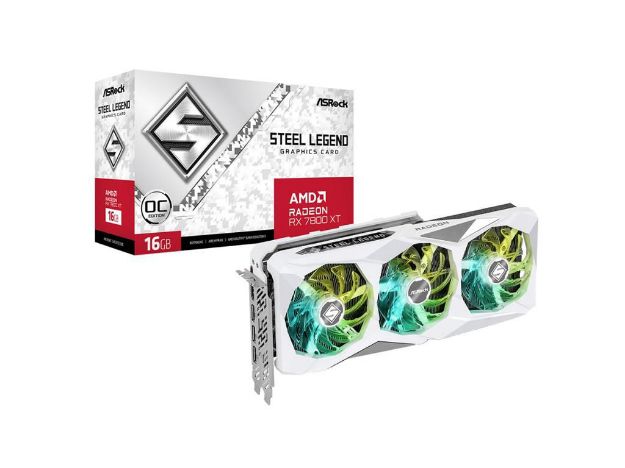 imagem de Placa de Video Asrock Radeon Rx 7800 Xt Steel Legend Oc 16gb Gddr6 256 Bits - Rx7800xt Sl 16go