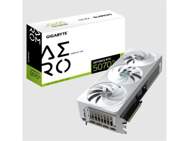 imagem de Placa de Video Gigabyte Geforce Rtx 5070 Ti Aero Oc 16gb Gddr7 256 Bits - Gv-N507taero Oc-16gd