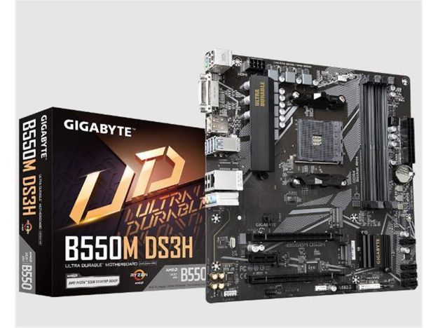 imagem de Placa Mae Gigabyte Amd (Am4) Ddr4 Micro Atx - B550m Ds3h 1.7