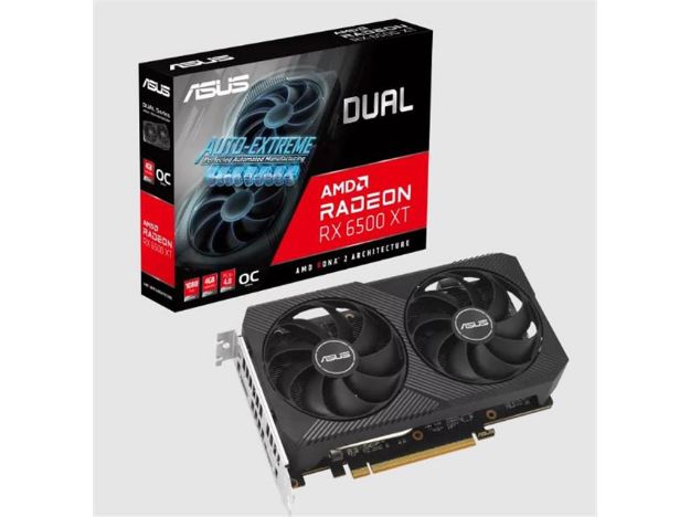 imagem de Placa de Video Asus Dual Radeon Rx 6500 Xt V2 Oc Edition 4gb Gddr6 64 Bits - Dual-Rx6500xt-O4g-V2