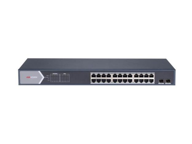 imagem de Switch Hikvision Gerenciavel Metalico Gigabit Ds-3e1526p-Si 24 Portas Poe 10/100/1000 Mbps + 02 Portas Sfp Giga - Hk1062