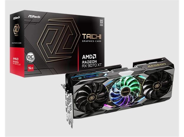 imagem de Placa de Video Asrock Radeon Rx 9070 Xt Taichi Oc 16gb Gdrr6 256 Bitts - Rx9070xt Tc 16go