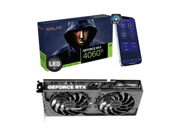 imagem de Placa de Video Galax Rtx4060 1 Click Oc 2x Gen2 8gb Gddr6 128 Bits - 46nsl8mdapco