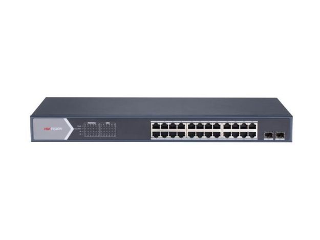 imagem de Switch Hikvision Gerenciavel Metalico Gigabit Ds-3e1526p-Si 24 Portas Poe 10/100/1000 Mbps + 02 Portas Sfp Giga - Hk1062