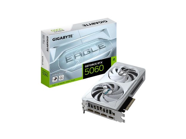 imagem de Placa de Video Gigabyte Geforce Rtx 5060 Eagle Oc Ice 8gb Gddr7 128 Bits - Gv-N5060eagleoc Ice-8gd