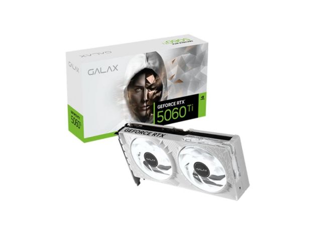 imagem de Placa de Video Galax Geforce Rtx 5060 Ti 1-Click Oc White 8gb Gddr7 128 Bits - 56isn8mdcqwh