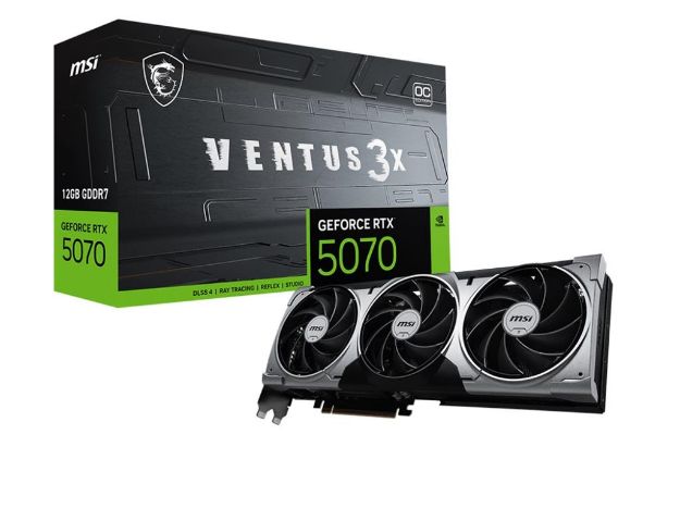 imagem de Placa de Video Msi Geforce Geforce Rtx 5070 12g Ventus 3x Oc Gddr7 192 Bits - 912-V532-205