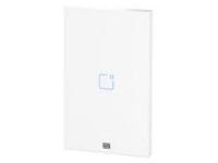 imagem de Interruptor Touch Inteligente 1 Botao Wi-Fi 10a + Rf com Placa 4x2 Weg Home Branco