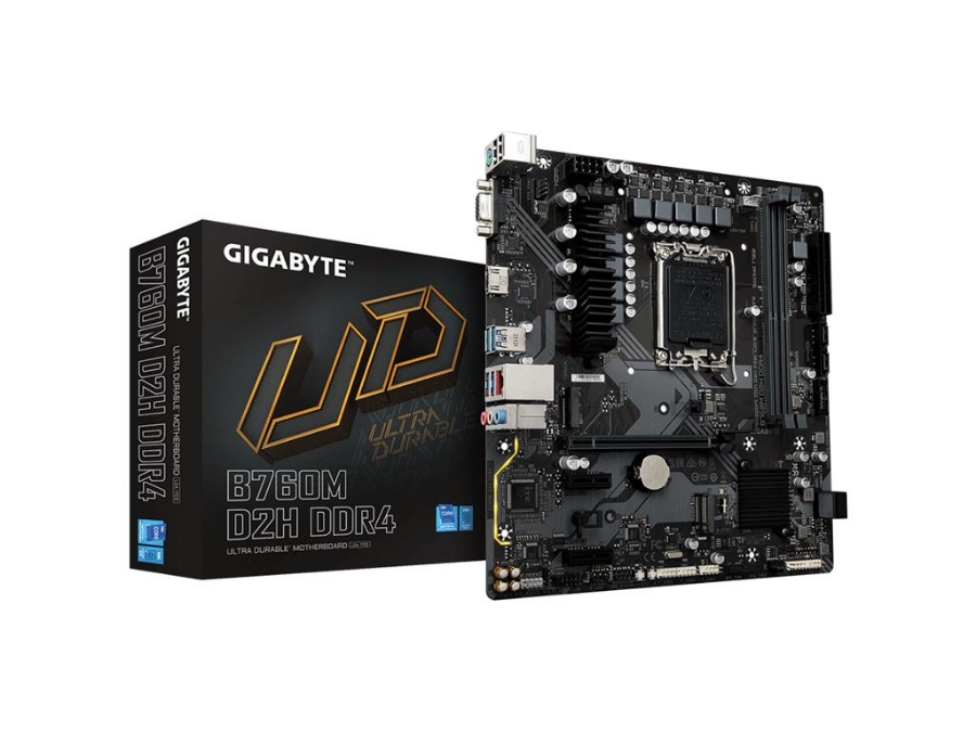 imagem de Placa Mae Gigabyte Intel (Lga1700) Ddr4 Micro Atx - B760m D2h Ddr4 1.0