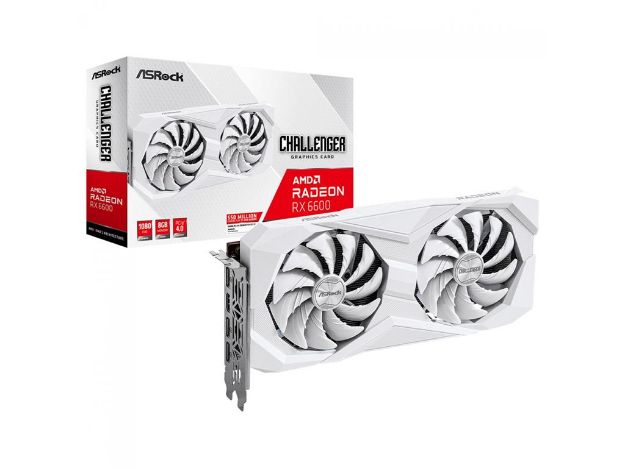 imagem de Placa de Video Asrock Radeon Rx 6600 Challenger White 8gb Gddr6 128 Bits - Rx6600 Clw 8g