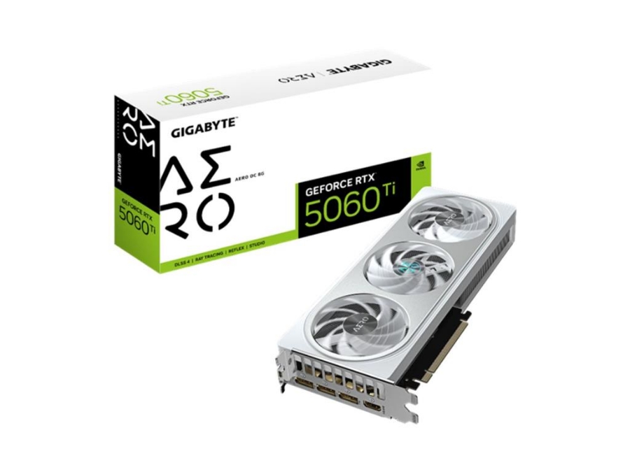 imagem de Placa de Video Gigabyte Geforce Rtx 5060 Ti Aero Oc 8gb Gddr7 128 Bits - Gv-N506taero Oc-8gd