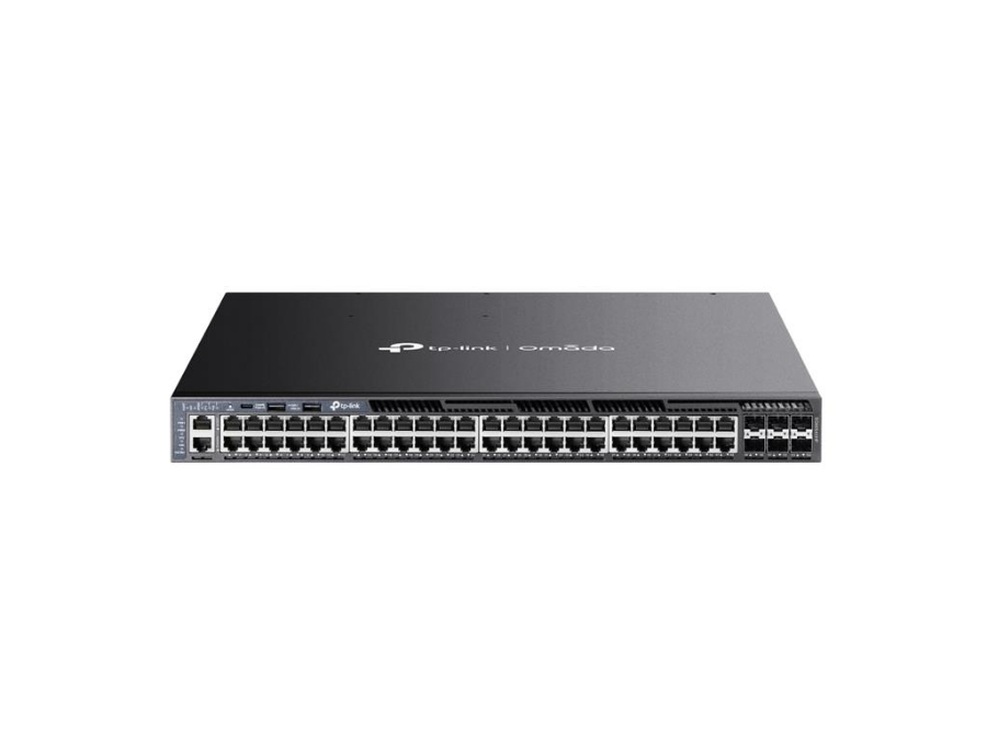 imagem de Switch Tp-Link Sg6654xhp Gerenciavel L3 Empilhavel de 48 Portas Gigabit e 6 Slots Sfp+ de 10 Gbps - Tpn0439
