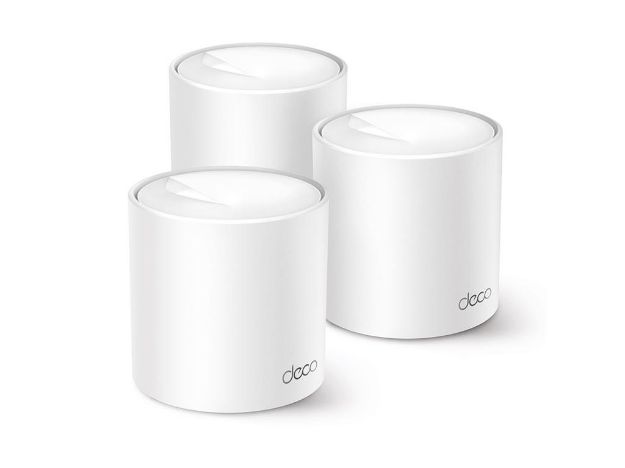 imagem de Kit 3 Roteadores Tp-Link Mesh Wi-Fi 6 Gigabit Dual-Band Ax1500 Deco X10 - Mtp0043