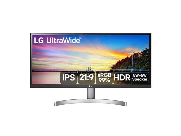 imagem de Monitor Lg 29" Led/Ips Full Hd 75hz 5ms Hdmi Ultrawide Vesa Alto Falante - 29wk600-W.Awzm