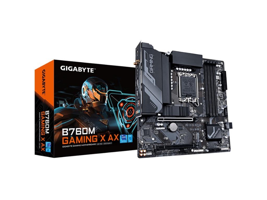 imagem de Placa Mae Gigabyte Intel (Lga1700) Ddr5 Micro Atx- B760m Gaming X Ax 1.1